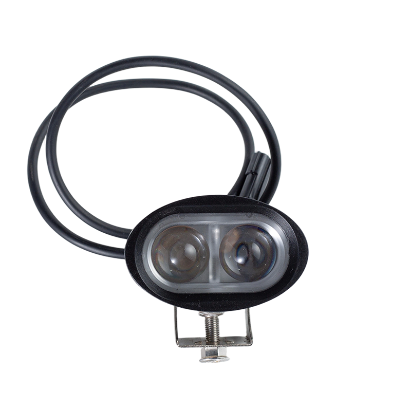 Luz de advertencia de seguridad para montacargas ovalada de luz ancha roja/azul DC9-80V IP67 de 6 W