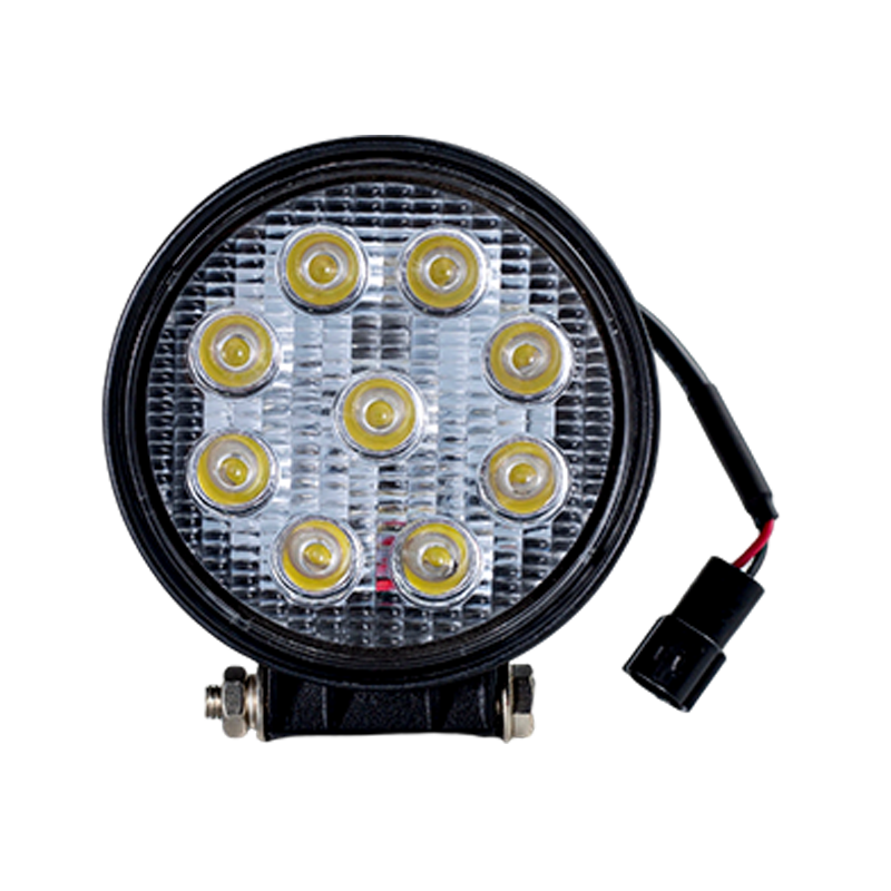 IP67 001 Luz de trabajo redonda de 9 LED para vehículos industriales