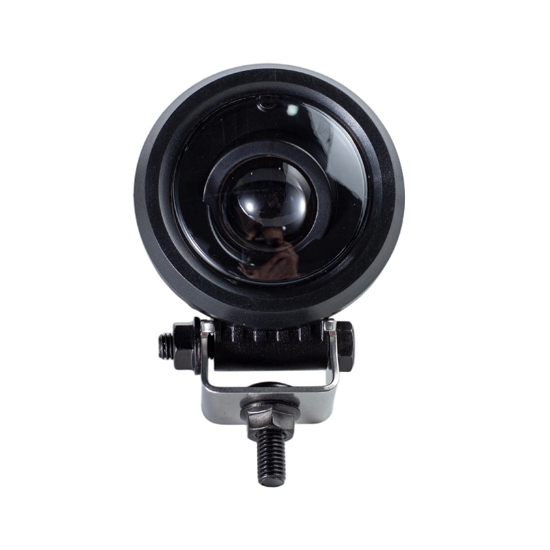 Luz de advertencia de seguridad para montacargas de punto azul redonda oblicua DC9-80V IP67 de 5 W