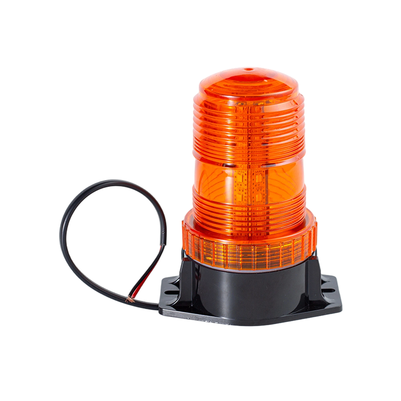 Luz de advertencia de baliza estroboscópica ámbar IP65 de 8 W DC9-80 V 360° para carretillas elevadoras