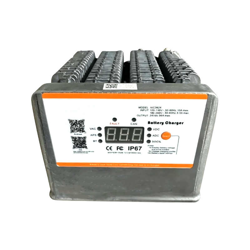 Cargador de batería de alta potencia FLACDC-P1kW de 24/36/48 V con control por aplicación